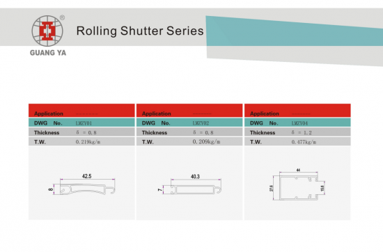 Aluminum Extrusion Profile For Roller Shutter